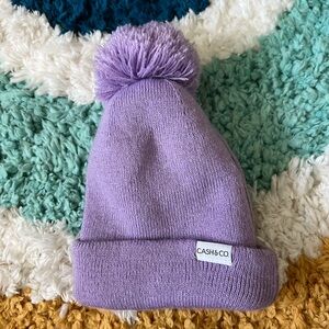 Purple baby beanie